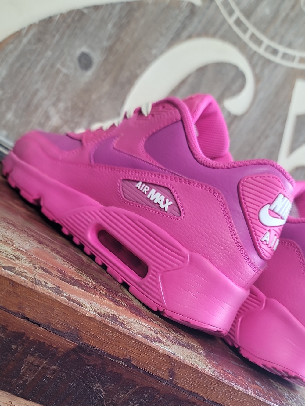 🔥 Nike Air Max 90 🔥 'Laser Fuchsia' Wmns 7.5. Like New, Fast Shipping - Picture 10 of 13